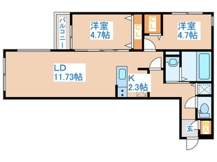 S-RESIDENCE大通東の物件間取画像